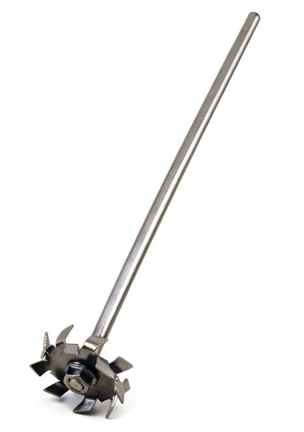 Dispersing Disc QWORK Stainless Steel Impeller 8×300mm Rod 50mm-0