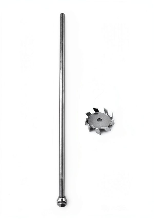 Dispersing Disc QWORK Stainless Steel Impeller 8×300mm Rod 50mm-4
