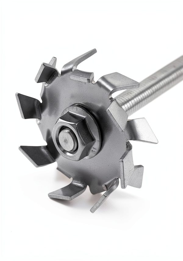 Dispersing Disc QWORK Stainless Steel Impeller 8×300mm Rod 50mm-3