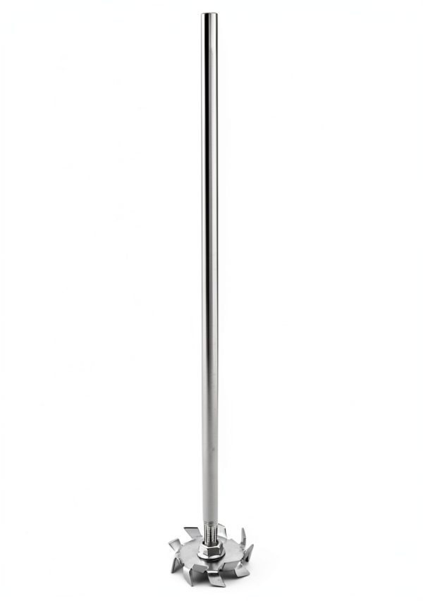 Dispersing Disc QWORK Stainless Steel Impeller 8×300mm Rod 50mm-1