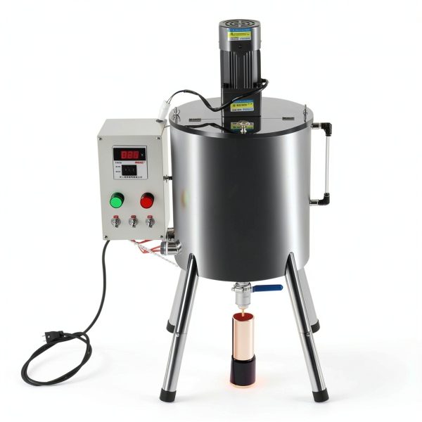 Heating Mixing Filling Machine, 15L Stirring Tank Lipstick Paste Filler, Liquid Paste Lipstick Filler, 32-572℉ Adjustable Temperature, Stirring Tank for Dissolving, Filling Creams, Liquids (15L/4gal)-0