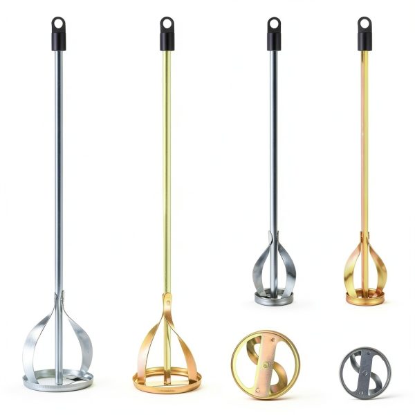 Paint Mixer for Drill 4 piece set Otoolling Zinc Plated Stirrers-1
